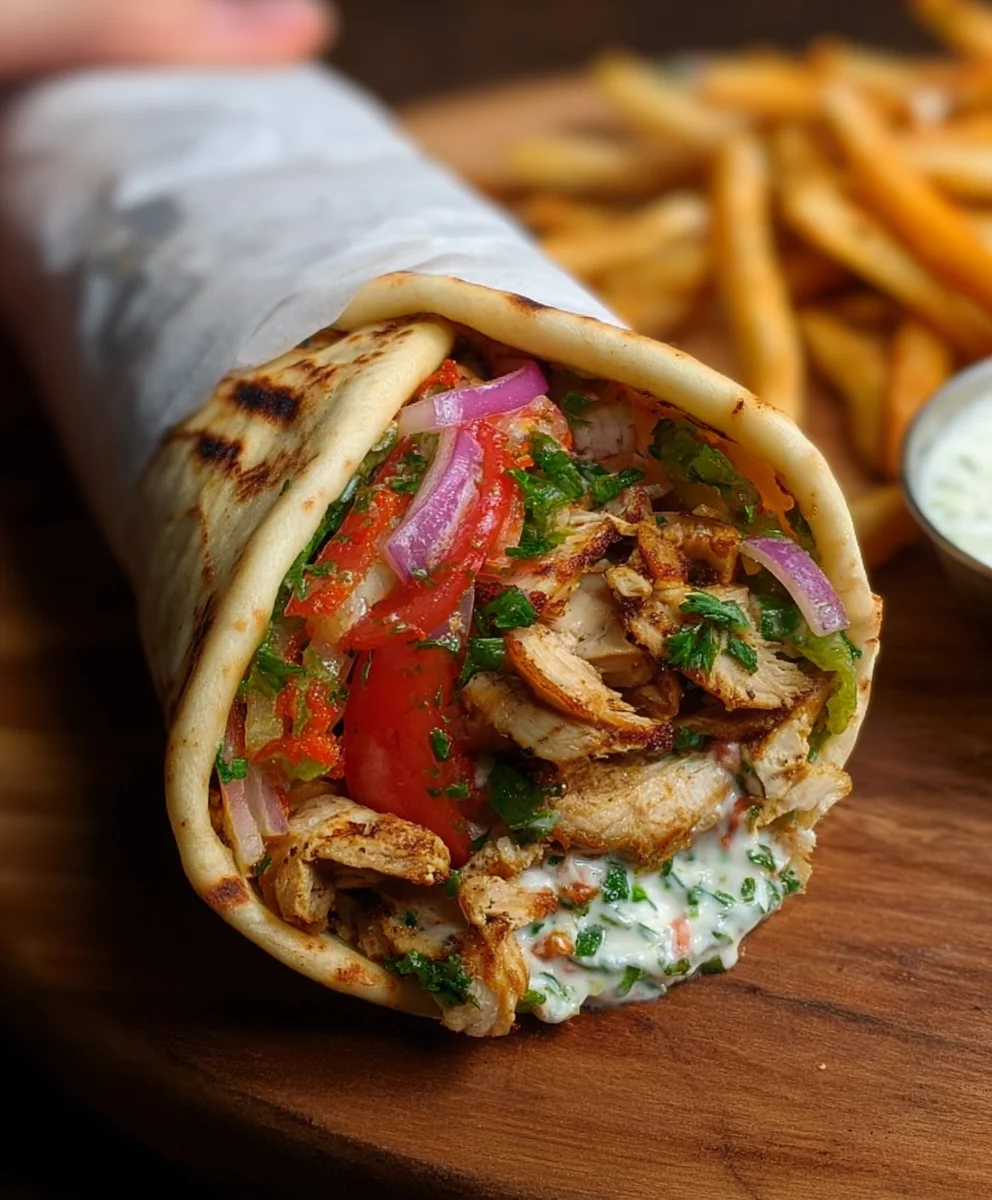 Easy Chicken Shawarma Wrap Recipe - Flavorful & Quick