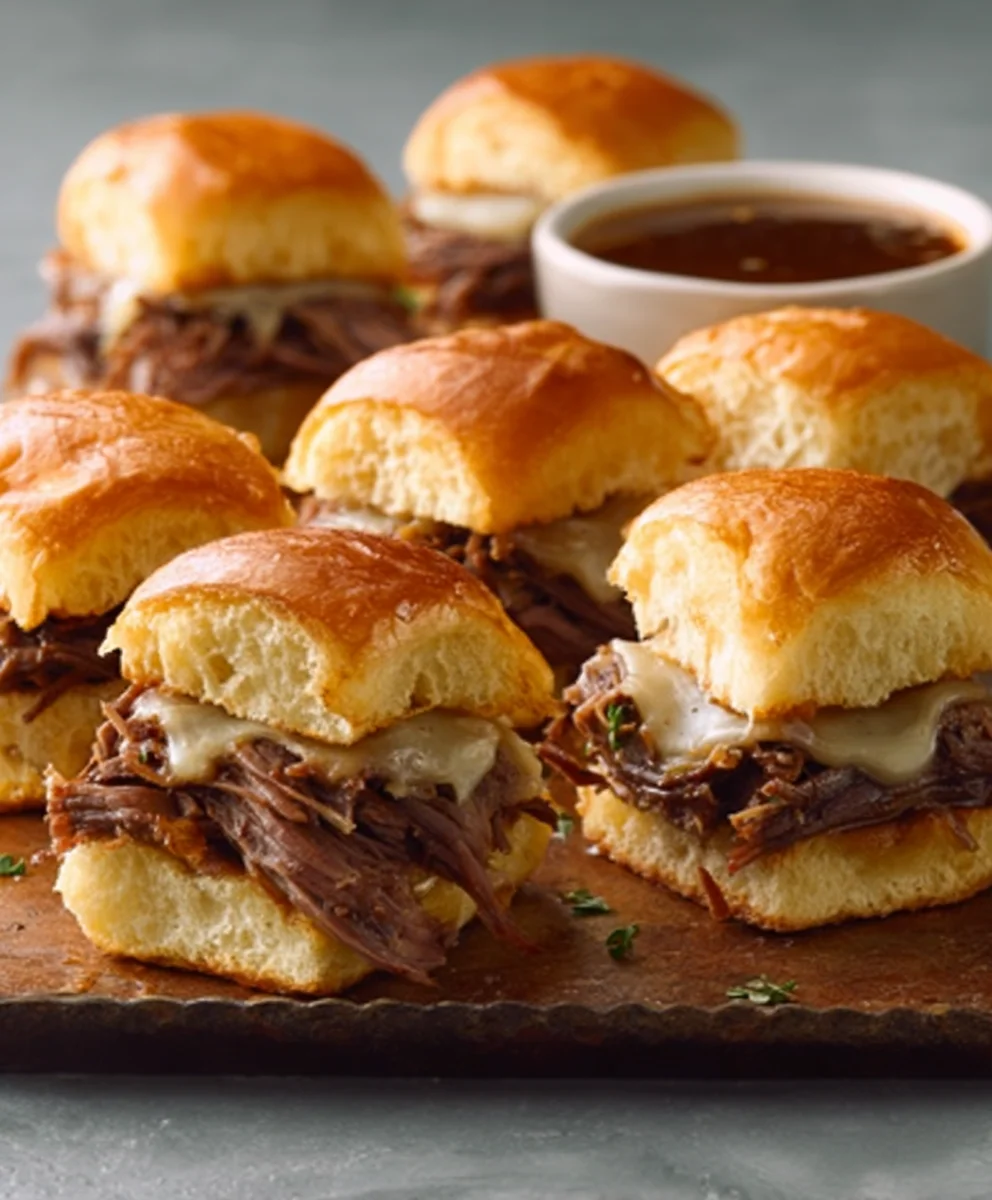 Easy French Dip Sliders - Flavorful & Quick Appetizer