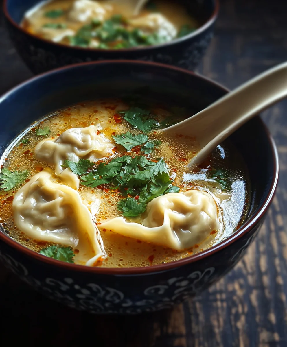Cozy Thai Potsticker Soup-Beef & Veggie Comfort