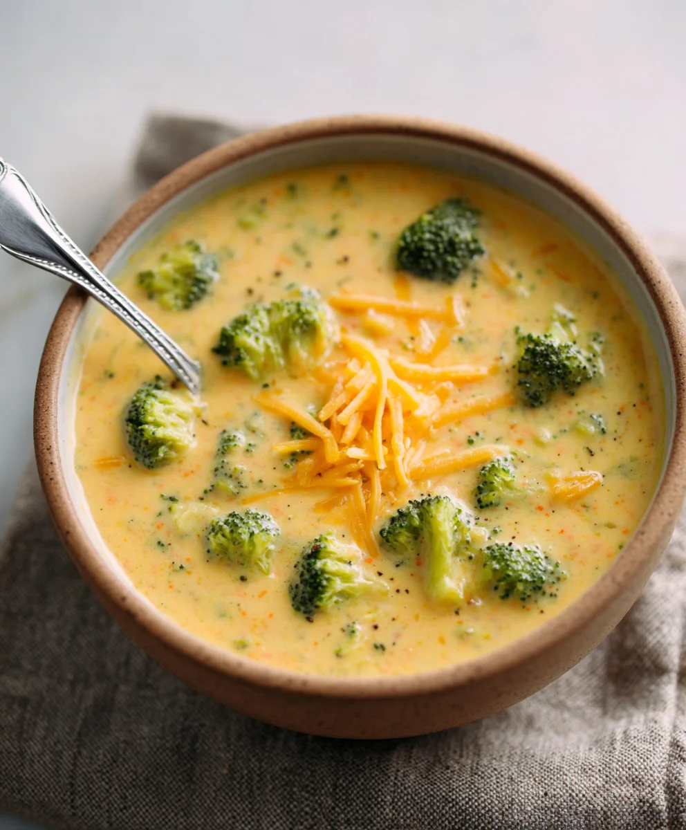 Creamy Cheddar Broccoli Soup- Easy & Delicious Recipe