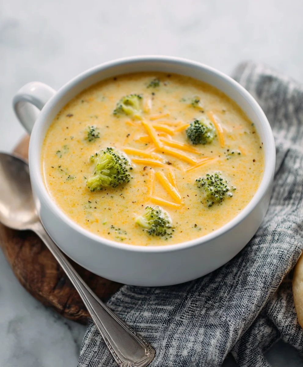 Creamy Cheddar Broccoli Soup- Easy & Delicious Recipe