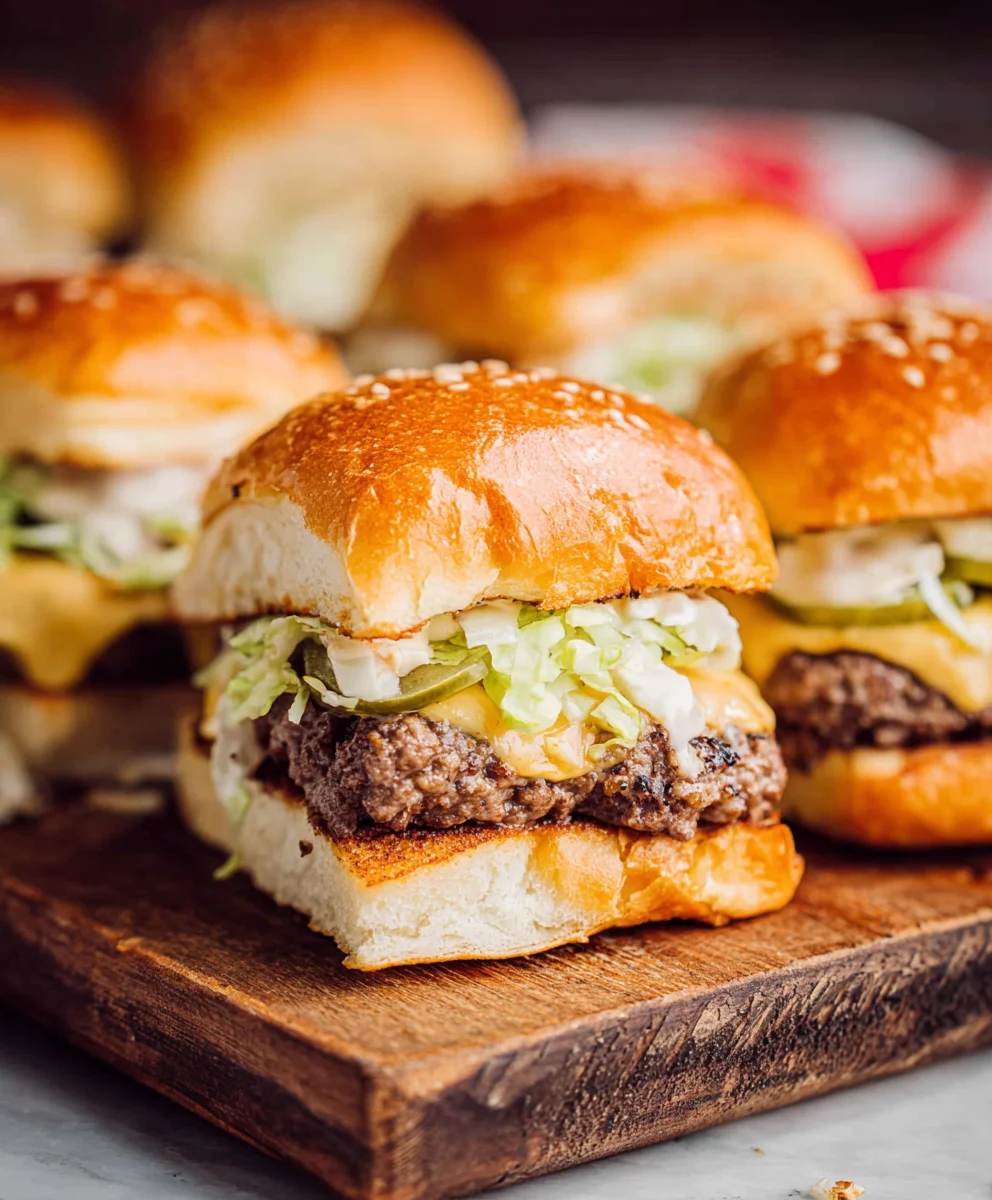 Big Mac Sliders- Copycat Fast Food Flavor
