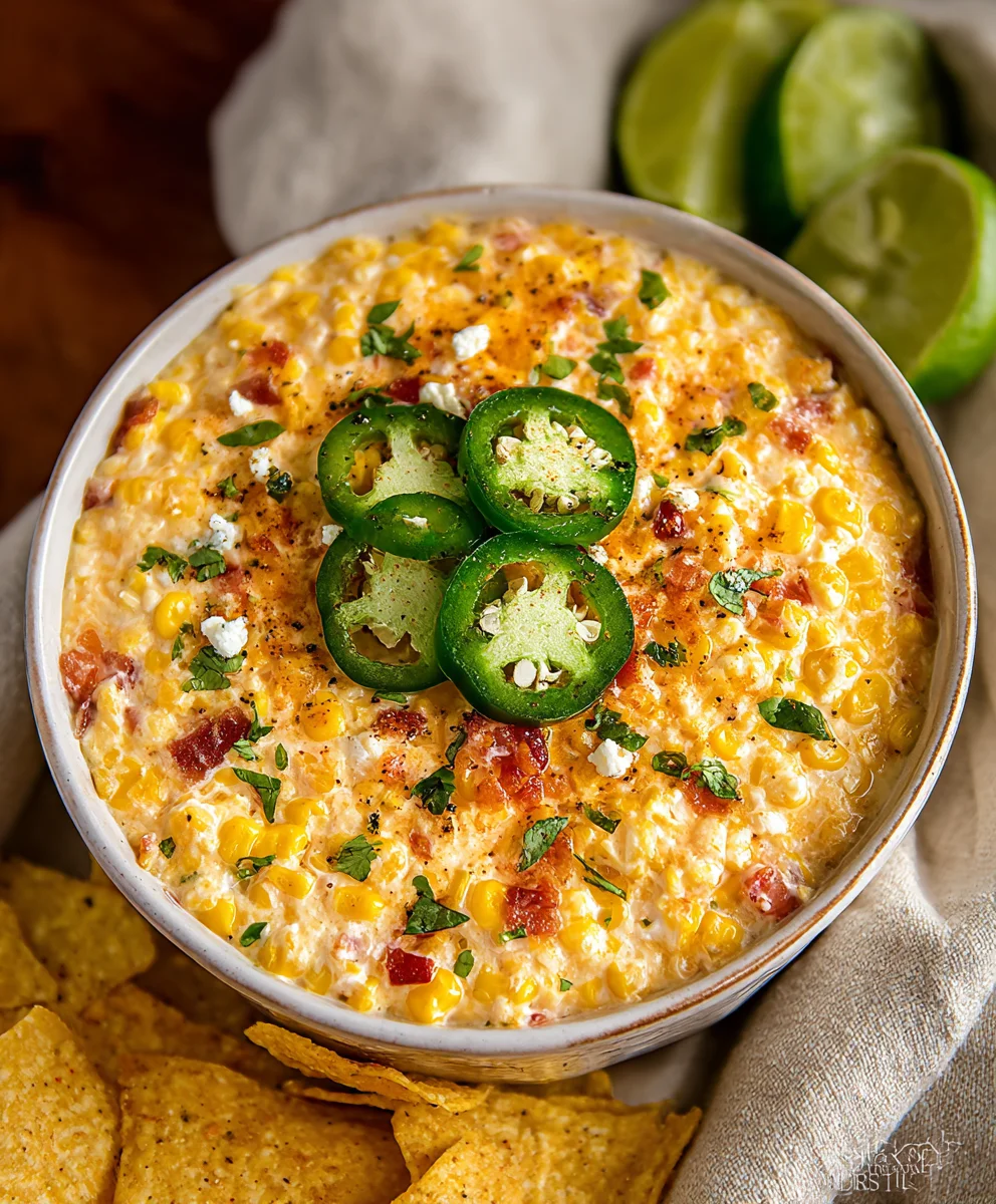 Easy Crockpot Jalapeno Corn Dip Recipe - Creamy & Spicy