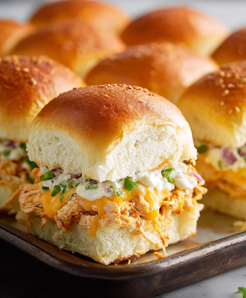 Easy Crack Chicken Sliders-Hawaiian Rolls Delight