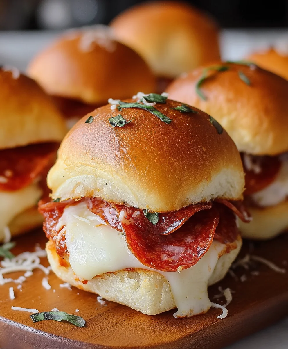 Easy Beef Pizza Sliders - Quick Appetizer Recipe