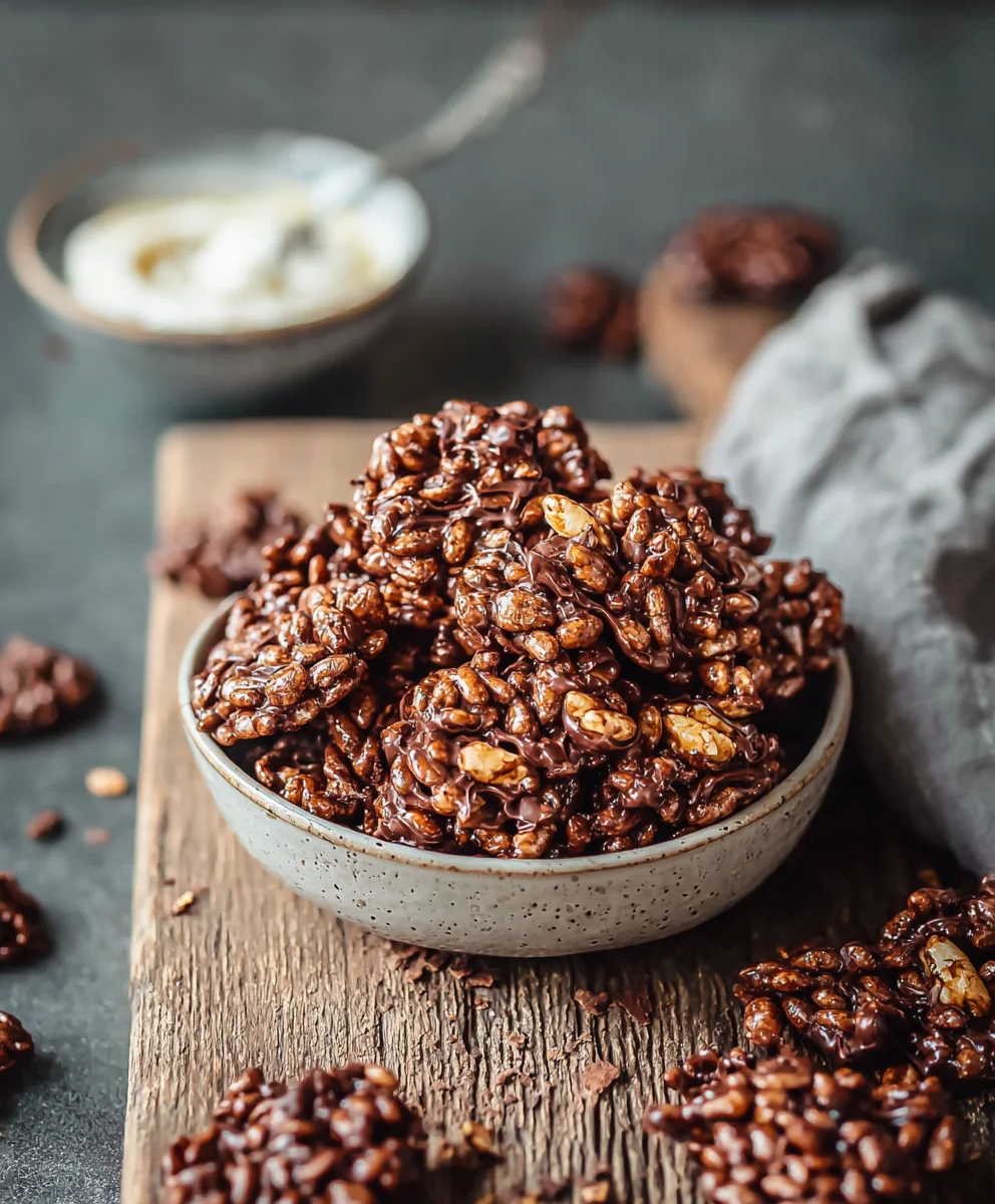 Healthy Crispy Chocolate Puffed Rice Cereal