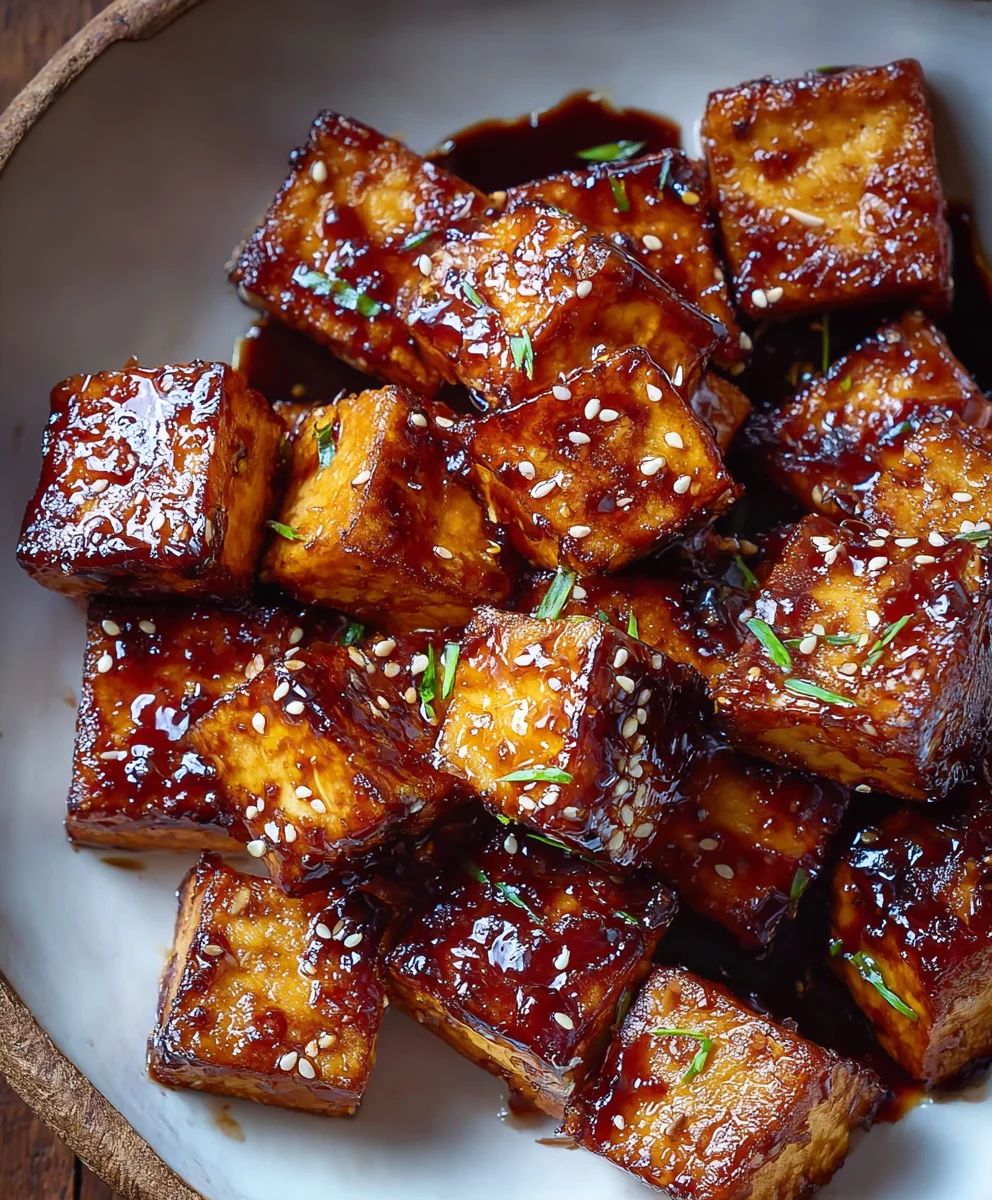 Crispy Sticky Tofu - Easy Vegan Dinner Recipe