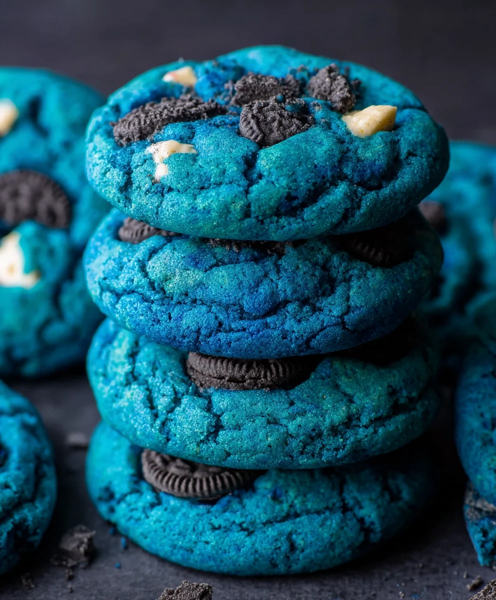 Blue Cookie Monster Cookies - Fun & Easy Recipe