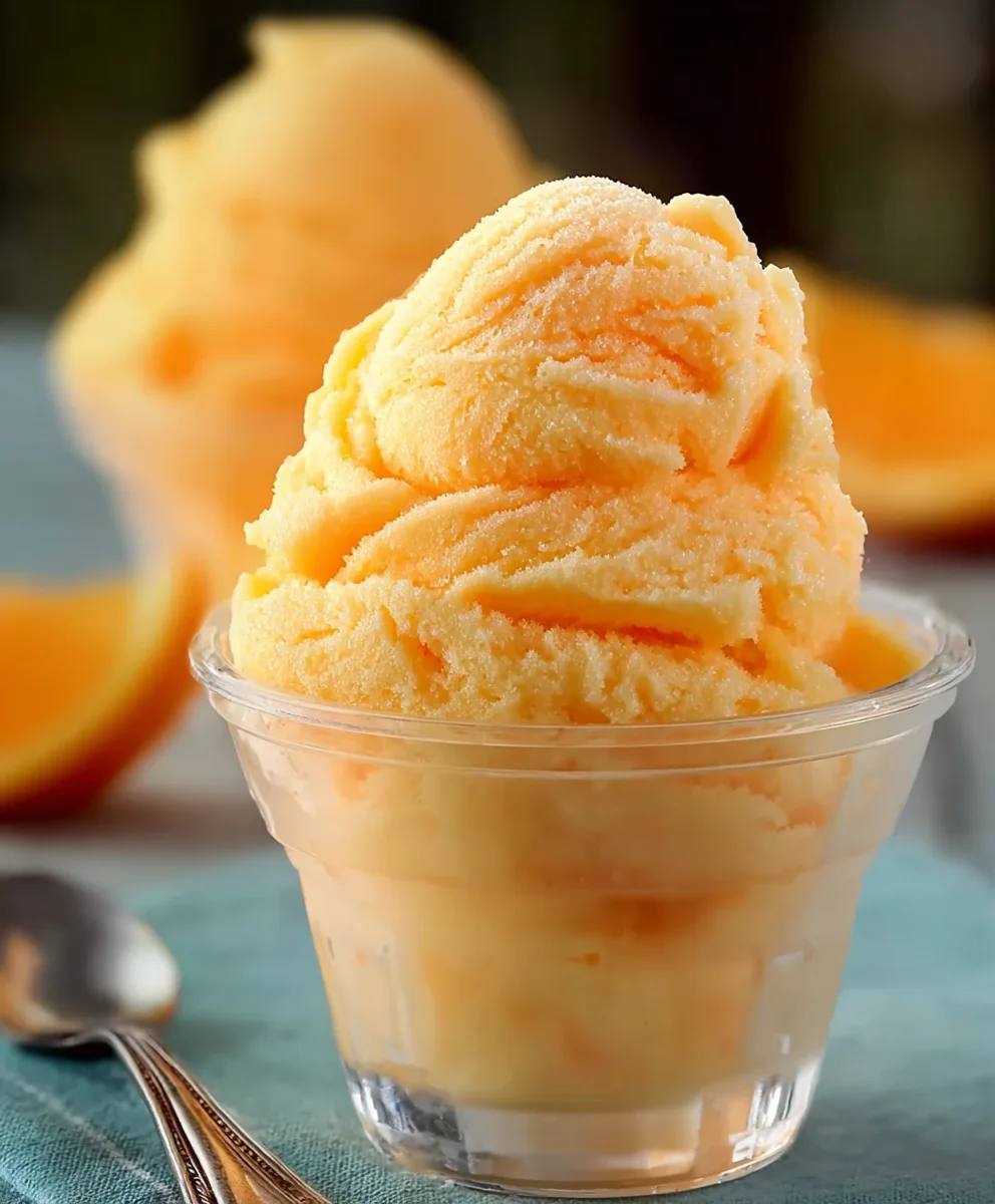 Orange Crush Sherbet- Refreshing Frozen Treat Recipe