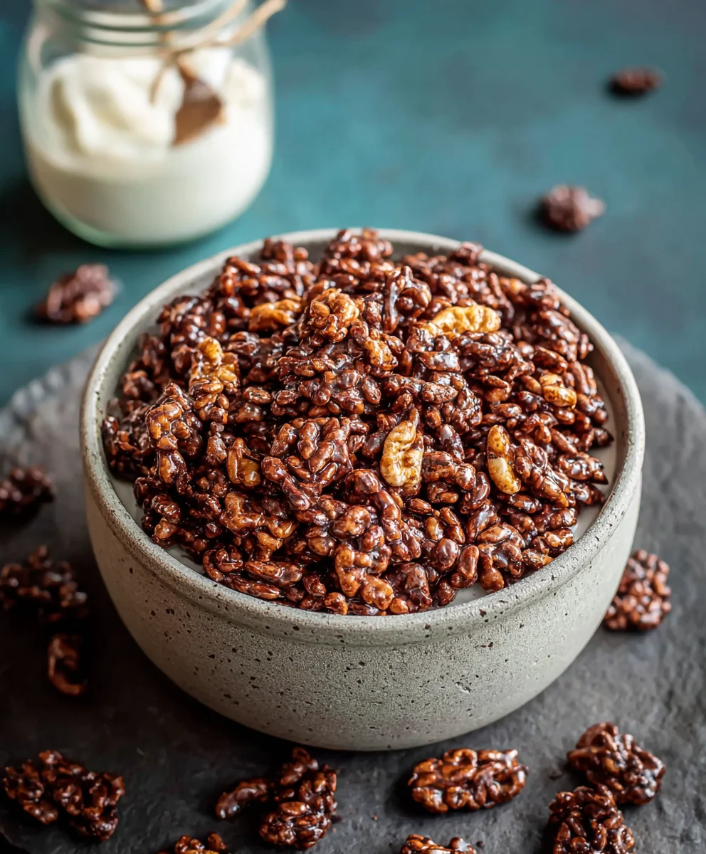 Healthy Crispy Chocolate Puffed Rice Cereal