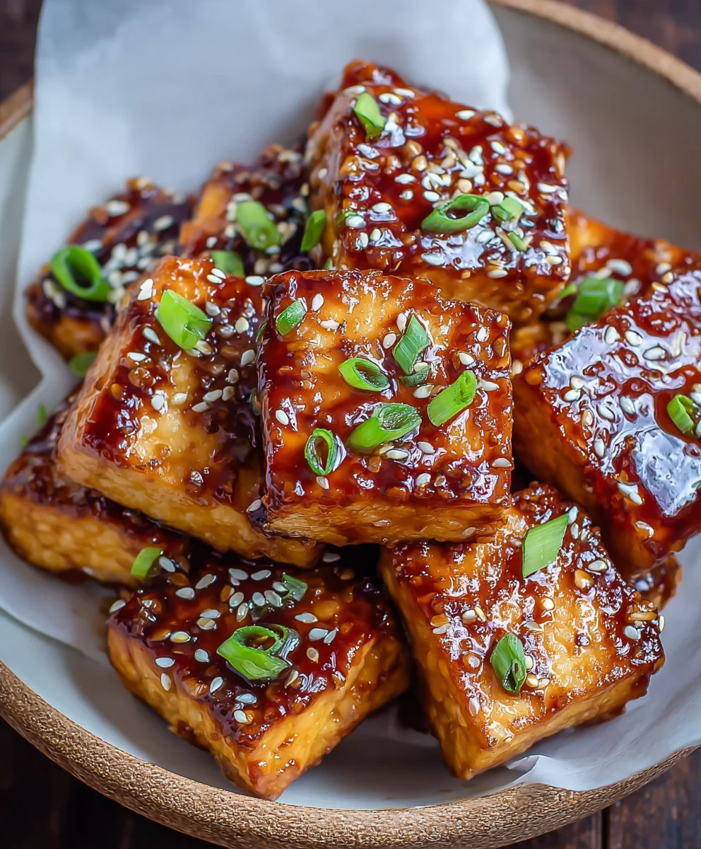 Crispy Sticky Tofu - Easy Vegan Dinner Recipe