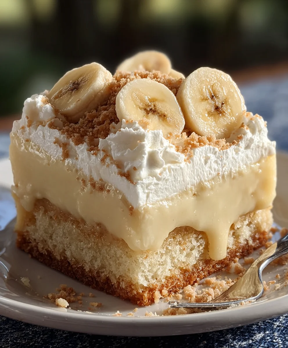 Banana Pudding Tres Leches Cake - Delicious Dessert