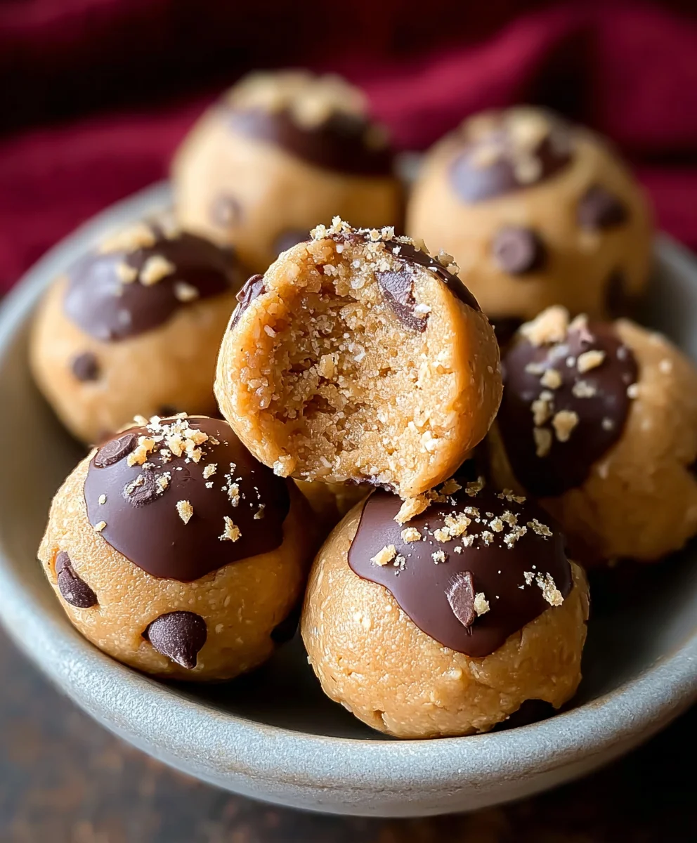 No-Bake Chickpea Cookie Bites-Easy Healthy Treat