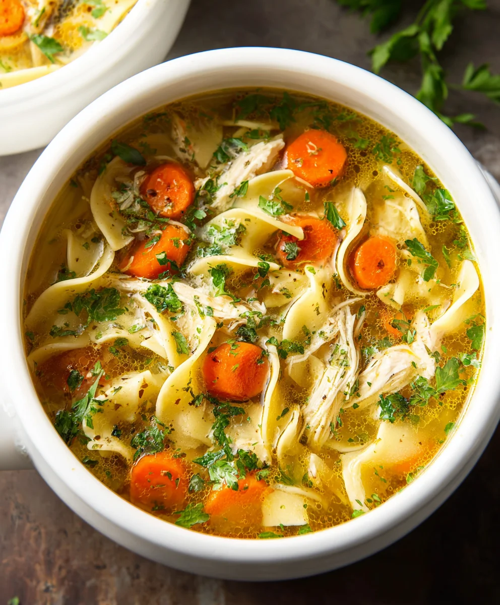 Best Chicken Noodle Soup - Easy Egg Noodle Recipe