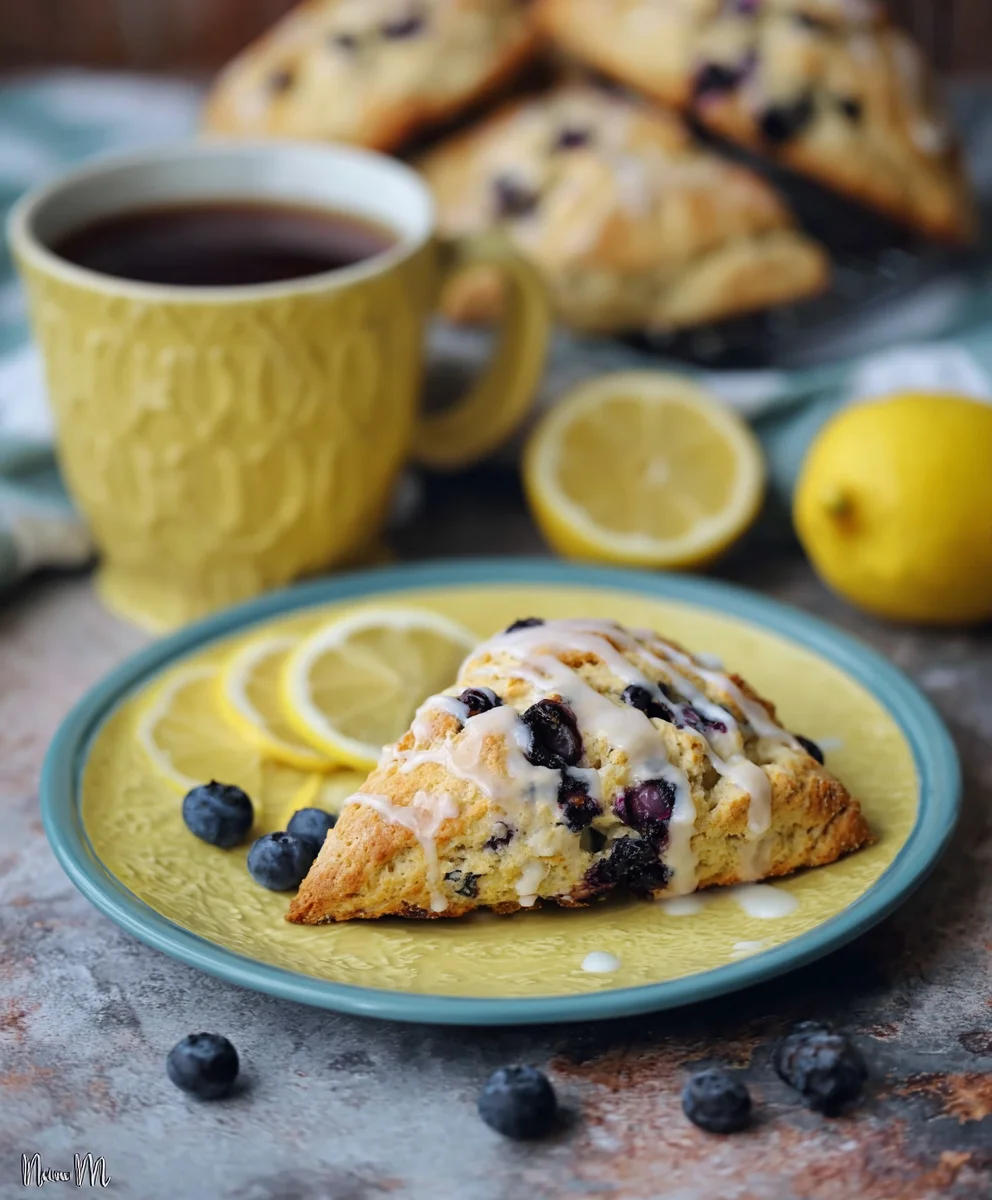 Sourdough Blueberry Lemon Scones - Easy Discard Recipe