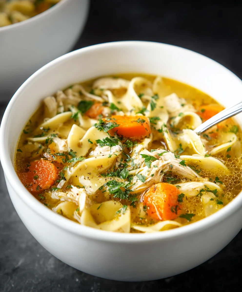 Best Chicken Noodle Soup - Easy Egg Noodle Recipe