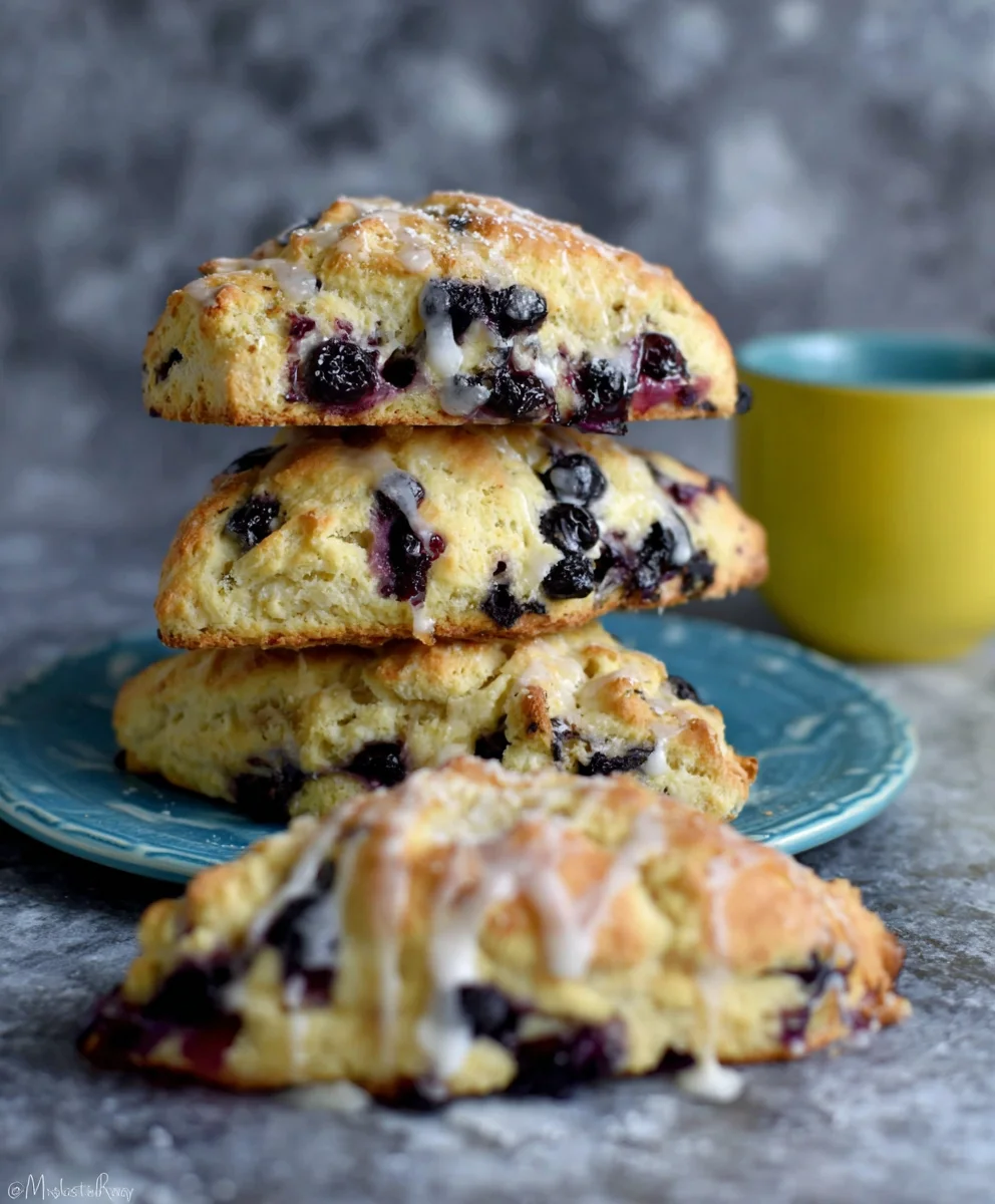 Sourdough Blueberry Lemon Scones - Easy Discard Recipe