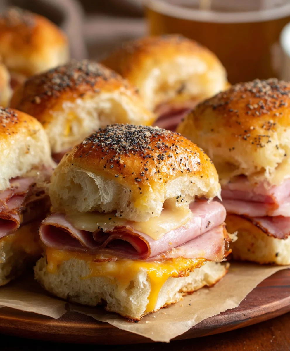 Beef Beef Ham Cheese Sliders - The Ultimate Party Treat