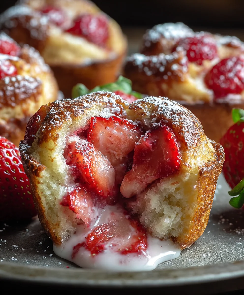 Strawberry French Toast Muffins-Easy Breakfast Treat