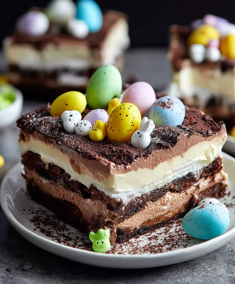 Easter Chocolate Lasagna Recipe-Decadent Dessert Delight