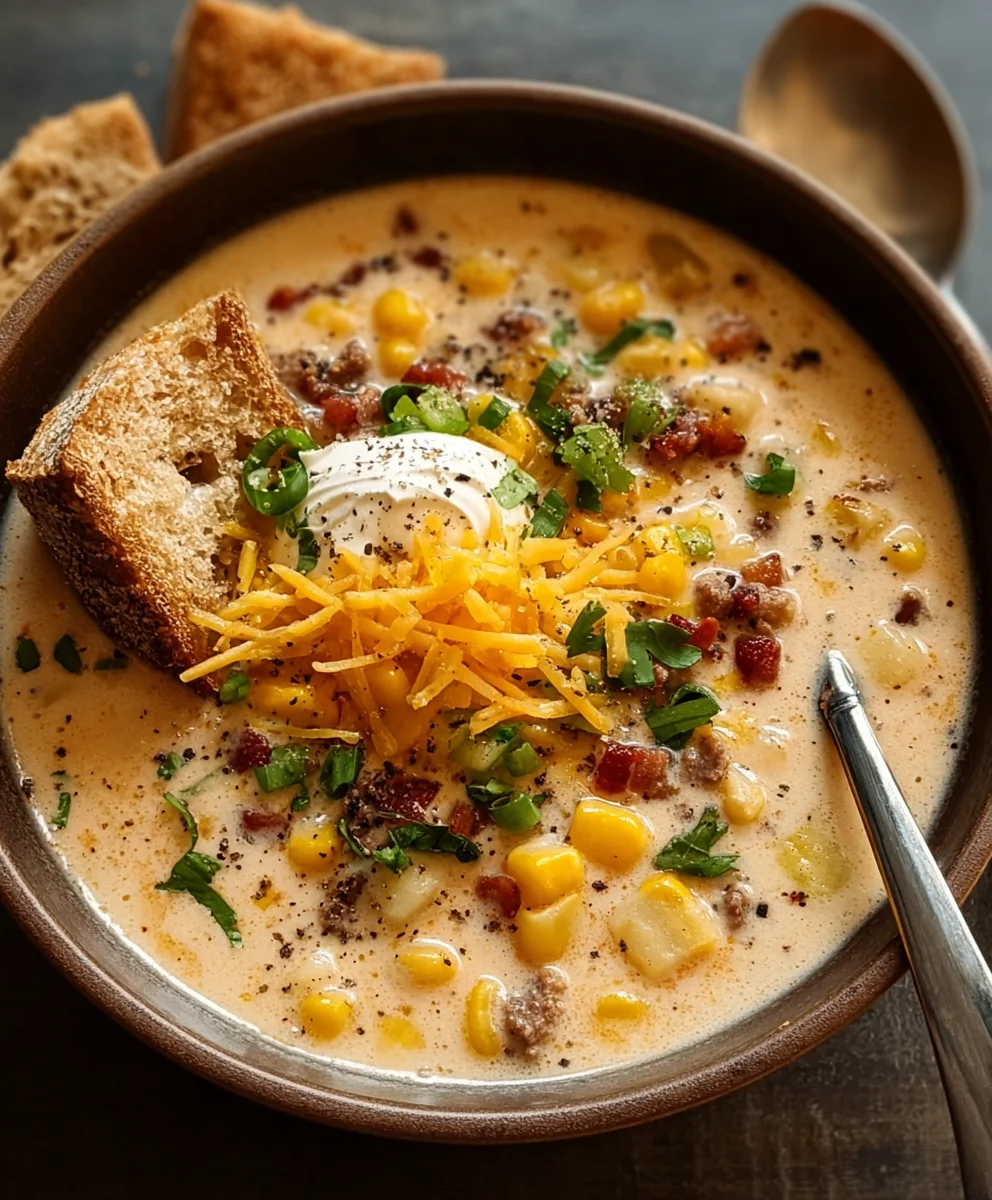 Creamy Beef Cowboy Soup-Cozy Weeknight Delight