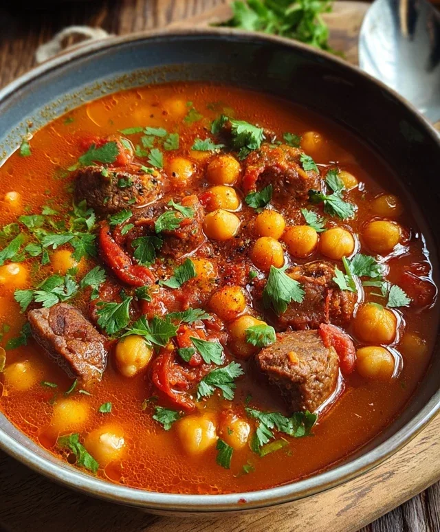 Beef Beef Chorizo Chickpea Stew