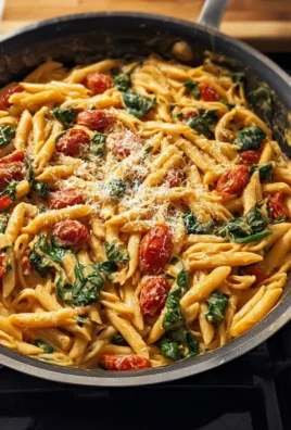 One-Pot Spinach Tomato Pasta