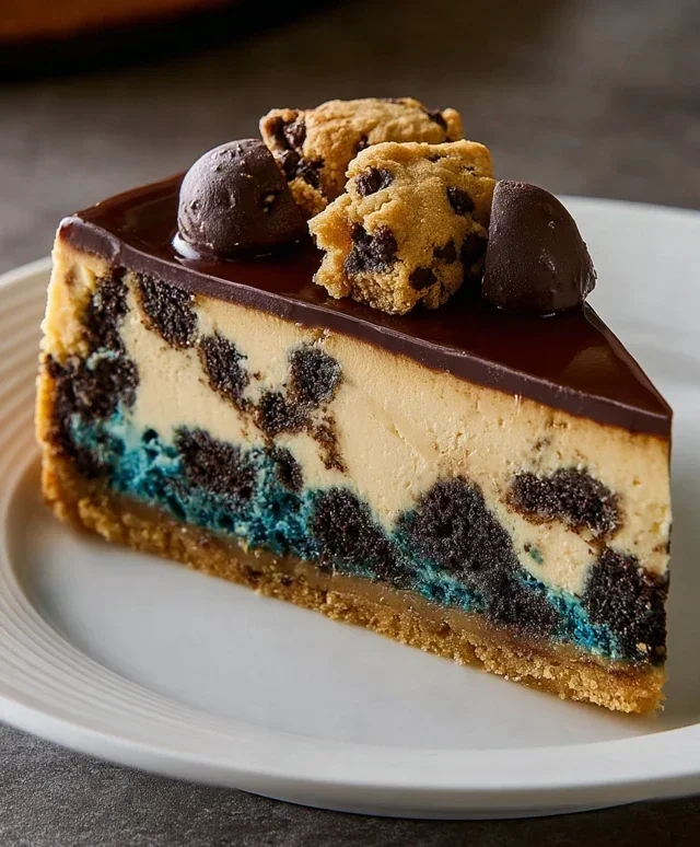 Cookie Monster Cheesecake