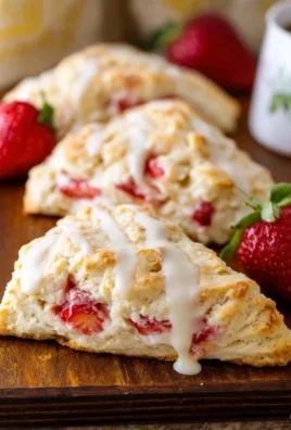 Strawberry Lemon Cream Scones