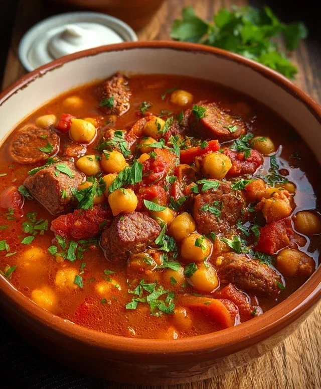 Beef Beef Chorizo Chickpea Stew