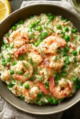 Shrimp Risotto with Peas