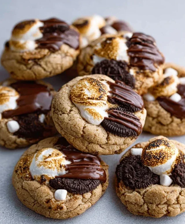 S'mores Cookies and Cream Cookies