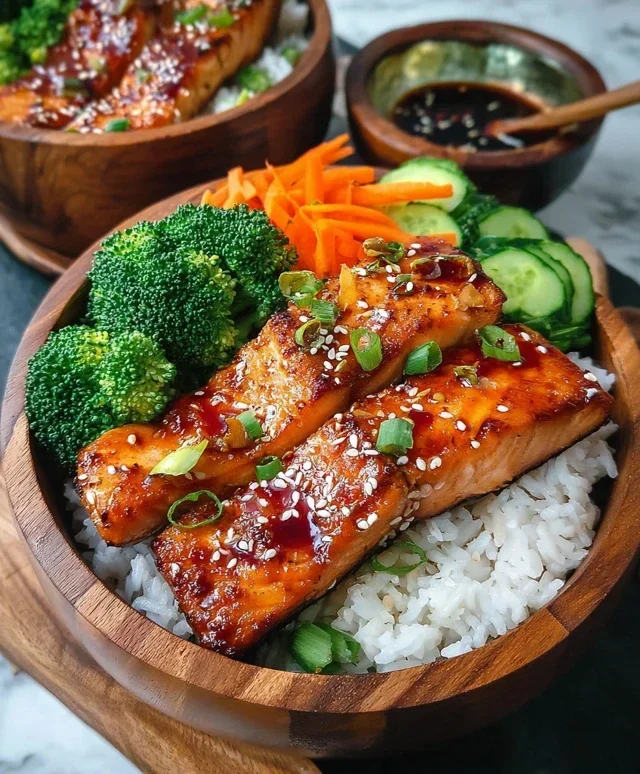 Meal Prep Teriyaki Salmon Rice Bowls