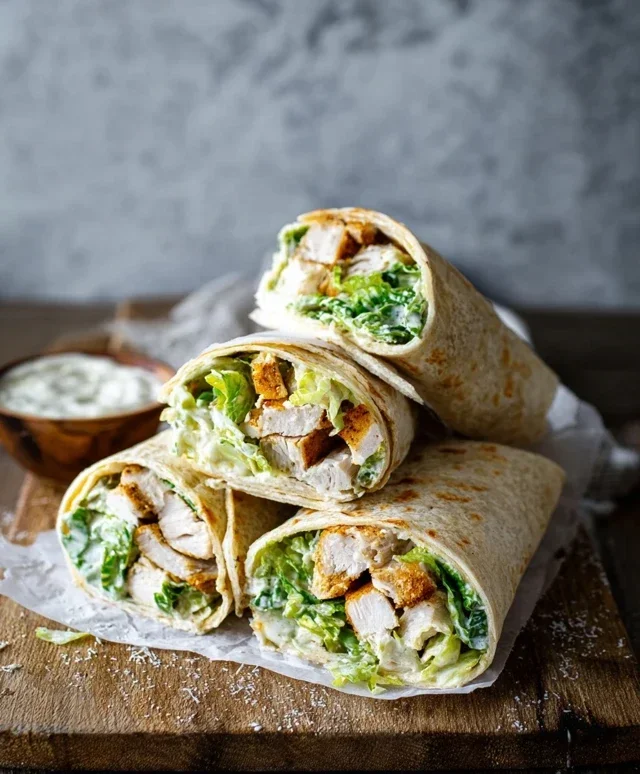 Chicken Caesar Wraps