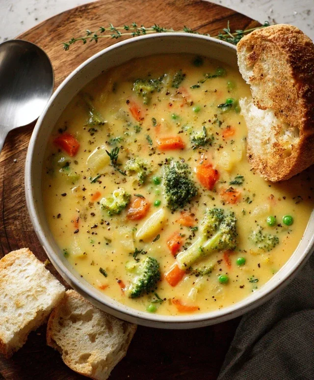 One-Pot Creamy Vegetable Soup