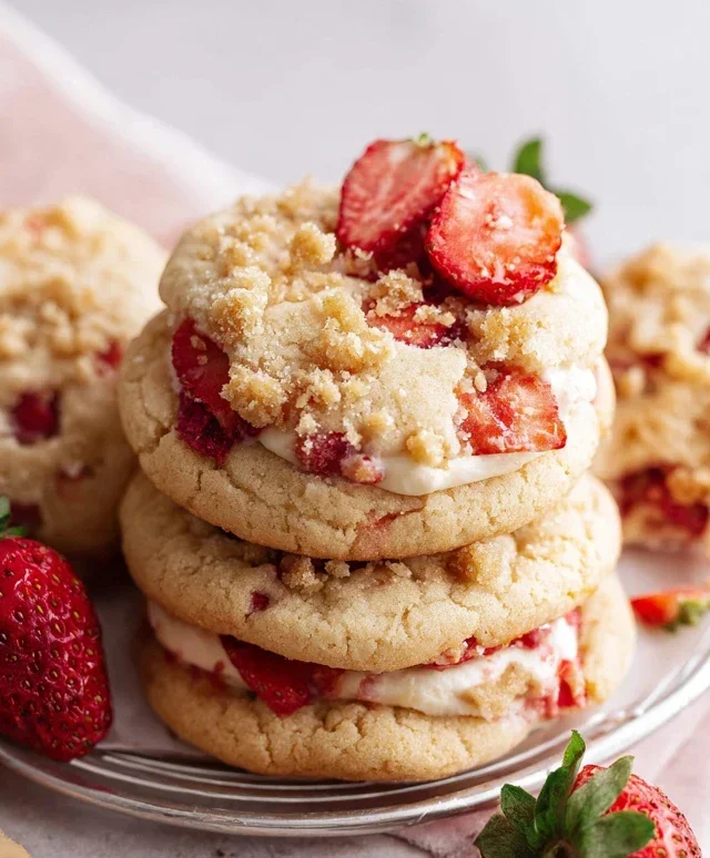 Strawberry Shortcake Cookies