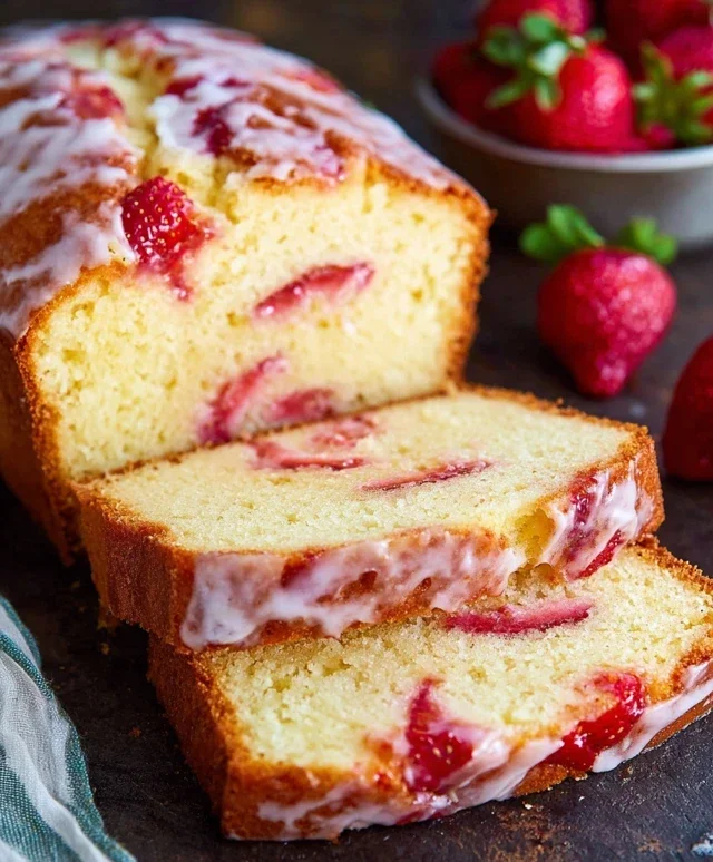 Strawberry Pound Cake