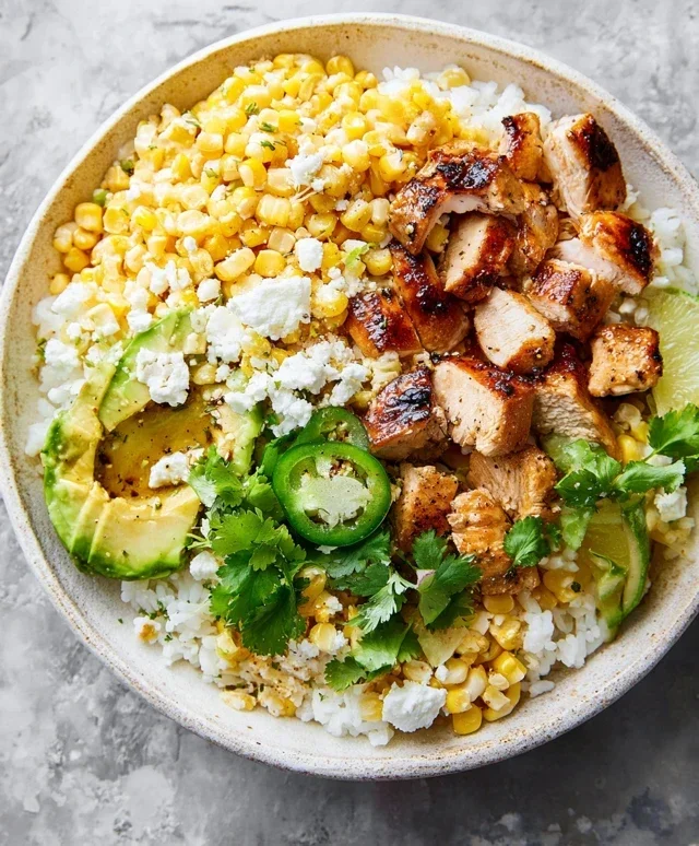 Street Corn Chicken Rice Bowl Recipe