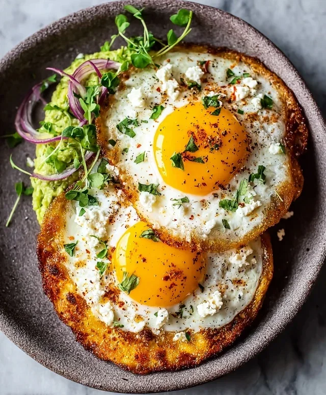 Crispy Feta Fried Eggs