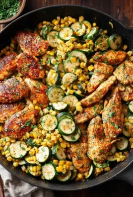 Garlic Butter Chicken with Zucchini and Corn - One-Pan, 30-Minute Meal