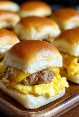 Sausage Egg and Cheese Breakfast Sliders