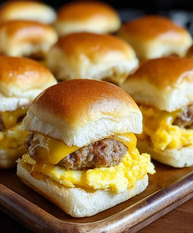 Sausage Egg and Cheese Breakfast Sliders