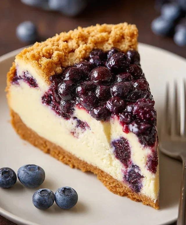 Blueberry Crum extract extractble Cheesecake