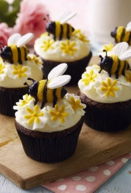 DIY Bumblebee & Flower Cupcakes