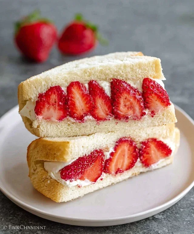 4-ingredient Strawberry Sando