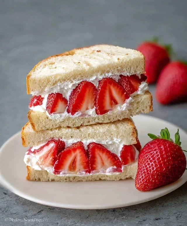 4-ingredient Strawberry Sando