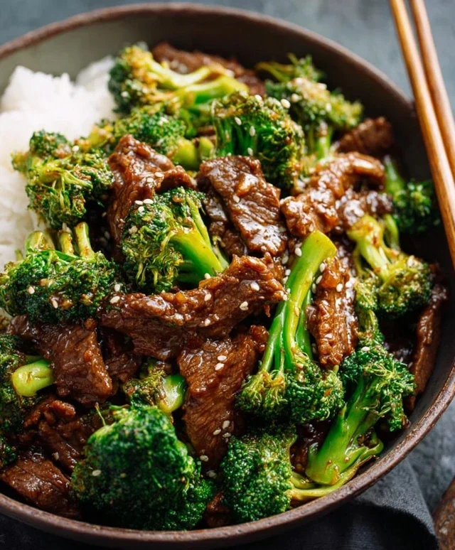 Chinese Beef and Broccoli (牛肉炒西兰花)