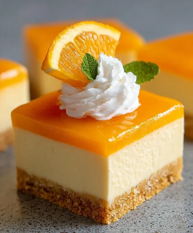 Orange Creamsicle Cheesecake Bars