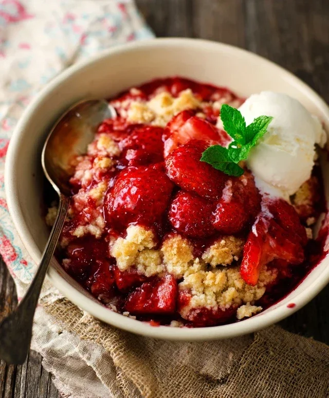 Strawberry Cobbler