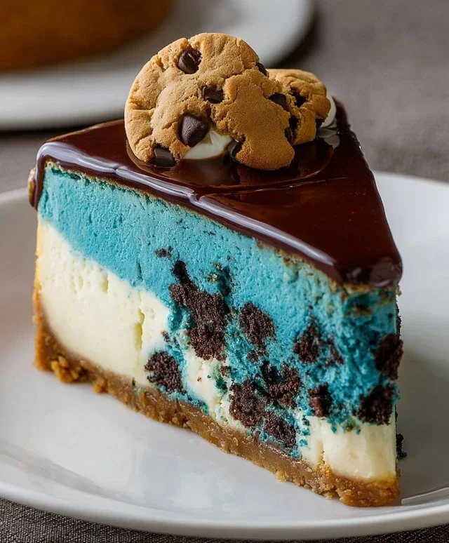 Cookie Monster Cheesecake
